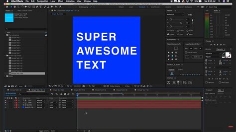 Шаги для создания анимации в Adobe After Effects