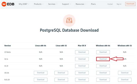 Шаги для установки PostgreSQL на компьютер