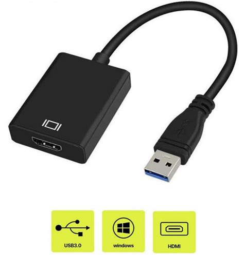 Шаги подключения HDMI переходника