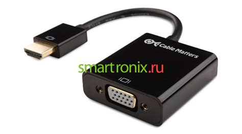 Шаги подключения VGA к HDMI телевизору