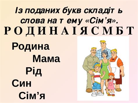 Шаги по нарисованию букв слова Родина