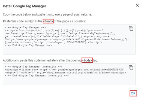 Шаги по настройке Google Tag Manager на вашем сайте