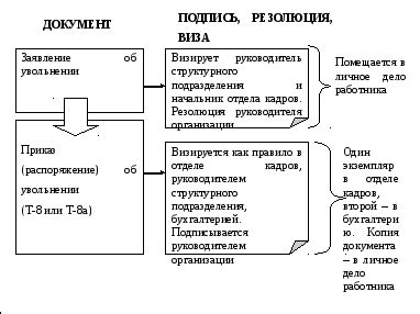 Шаги по оформлению увольнения переводом