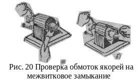 Шаги по проверке якоря на межвитковое замыкание