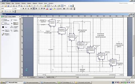 Шаги по созданию IDEF0 в Visio