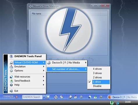 Шаги по удалению Daemon Tools Lite