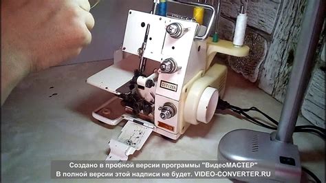 Шаги по установке новой иглы в оверлок