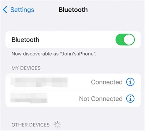 Шаг 1: Включите Bluetooth на вашем iPhone