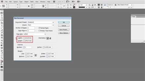 Шаг 1: Запустите программу InDesign и создайте новый документ