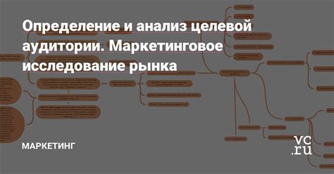 Шаг 1: Исследование рынка и определение целевой аудитории