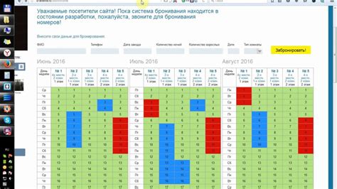 Шаг 1: Определение цели использования календаря бронирования