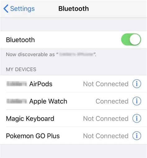 Шаг 2: Включение Bluetooth на iPhone