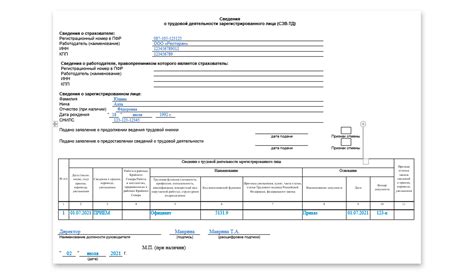 Шаг 2: Выбор отчета СЗВ-ТД