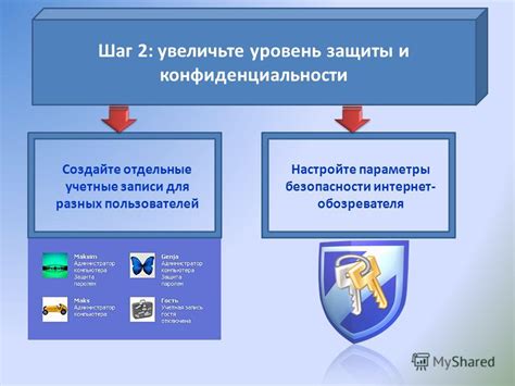 Шаг 2: Настройте Параметры безопасности