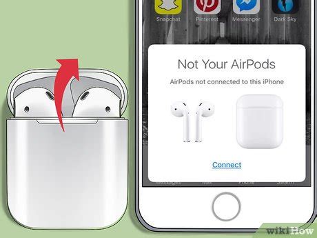 Шаг 2: Откройте крышку AirPods