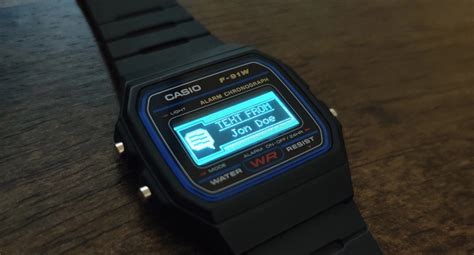 Шаг 2: Переход в меню наручных часов Casio F-91W