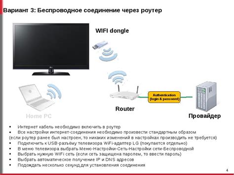 Шаг 2: Подключение LG Smart TV к интернету