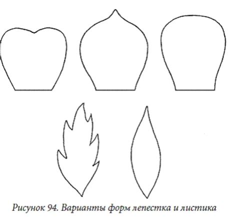 Шаг 2: формирование лепестков и создание натуральной формы