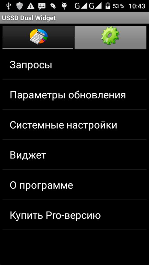 Шаг 2. Активация и регистрация USSD Dual Widget Pro