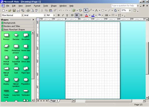 Шаг 2. Работа с элементами в Visio