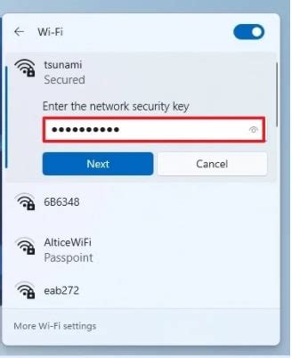 Шаг 3: Ввод пароля Wi-Fi сети