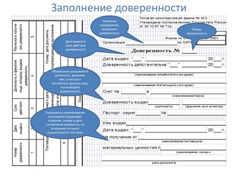 Шаг 3: Заполнение и оформление доверенности