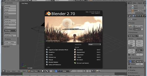 Шаг 3: Запуск Blender 3D и начало работы