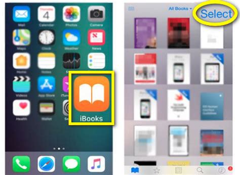 Шаг 3: Откройте приложение iBooks на первом устройстве