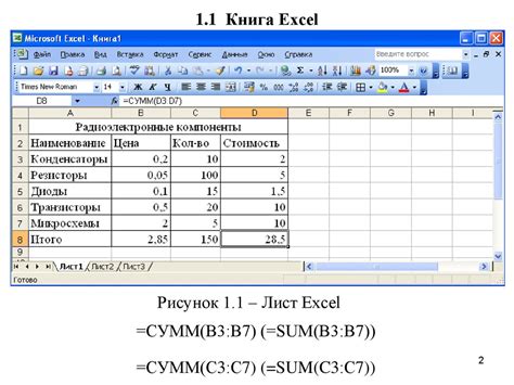 Шаг 3: Расширение применения формулы для всей таблицы данных