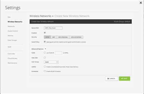 Шаг 3: Создание новой Wi-Fi сети