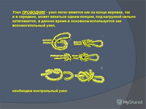 Шаг 3: Техника завязывания узла проводник