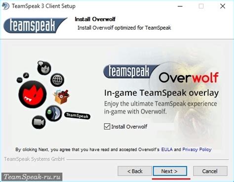 Шаг 3: Установка TeamSpeak на сервер