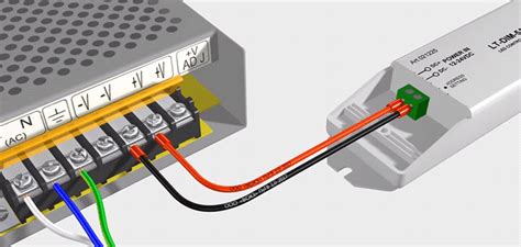 Шаг 3. Подключение диммера к блоку питания