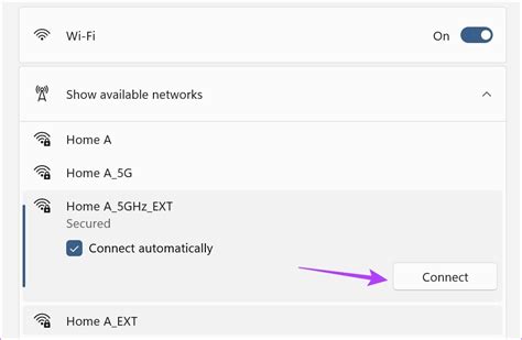 Шаг 4: Выберите Wi-Fi соединение и нажмите "Подключиться"