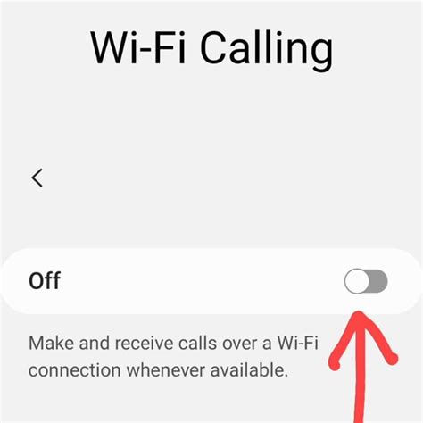 Шаг 4: Отключите Wi-Fi звонки