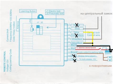 Шаг 4: Отключить провода от центрального замка