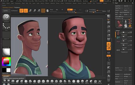 Шаг 4: Работа с ZBrush - базовая инструкция