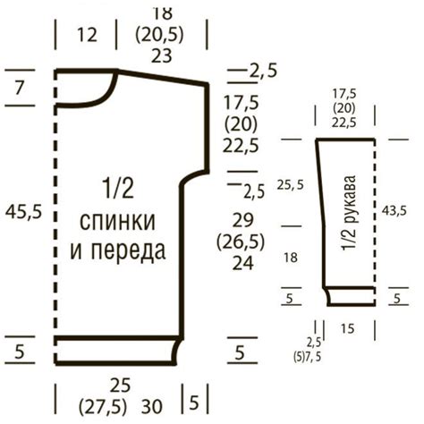 Шаг 5: Настройка размера и формы кофты