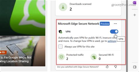 Шаг 5: Проверка и использование VPN в браузере Microsoft Edge