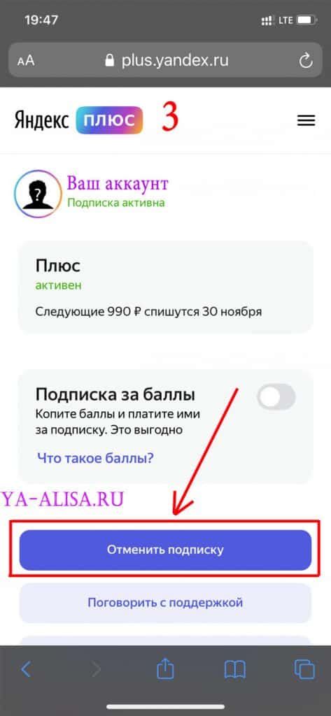 Шаг 6: Оплата и начало пользования Яндекс Плюс