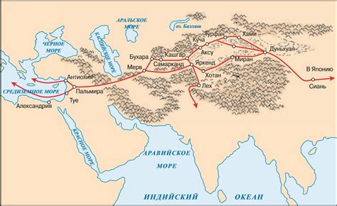 Шелковые пути из Индии в Западную Евразию