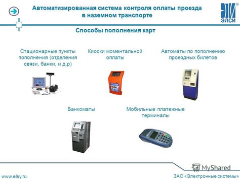 Электронные способы оплаты проезда