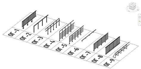 Элементы ограждений в Revit: типы и настройки