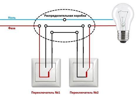 Этапы подключения выключателей