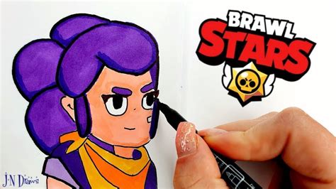 Этапы рисования Леона из Brawl Stars