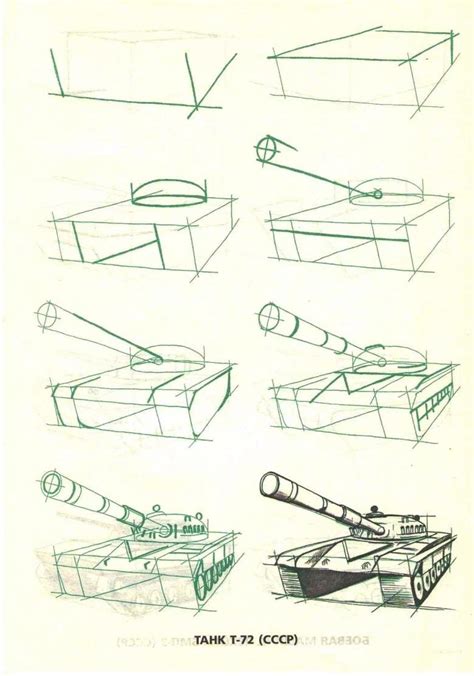 Этапы рисования кв44 танка: подробное руководство