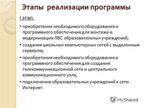 Этап 4. Приобретение необходимого оборудования