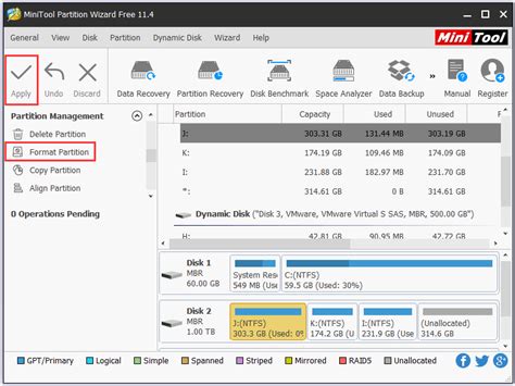 Эффективное увеличение раздела EFI с помощью Minitool Partition Wizard