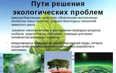 Эффективные методы решения экологических проблем в городах