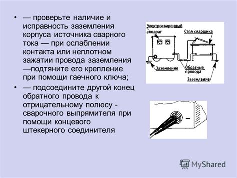 а) Проверьте наличие провода